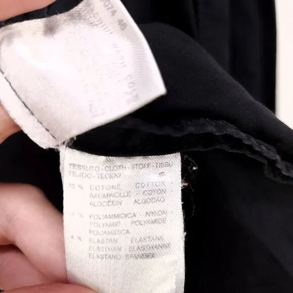 Weekend Max Mara Full Zip Hoodie Jacket Size 12 Black Pockets Drawstring - Picture 13 of 15